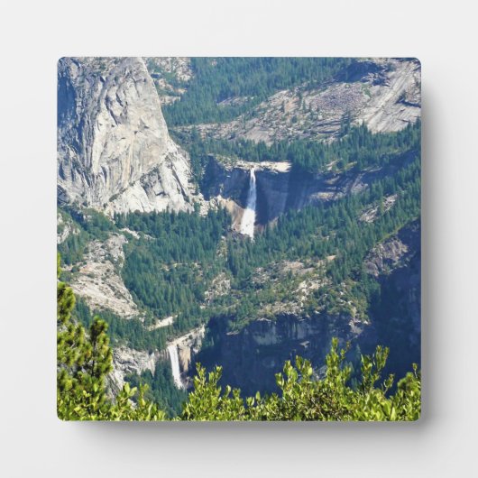 Vernal & Nevada Falls from Glacier Point, CA Fotoplatte (Vorderseite)