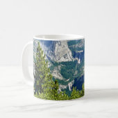 Vernal & Nevada Falls from Glacier Point, CA Kaffeetasse (Vorderseite Links)