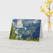 Vernal & Nevada Falls from Glacier Point, CA Karte (Gelbe Blume)