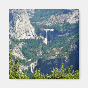 Vernal & Nevada Falls from Glacier Point, CA Magnet