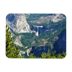 Vernal & Nevada Falls from Glacier Point, CA Magnet