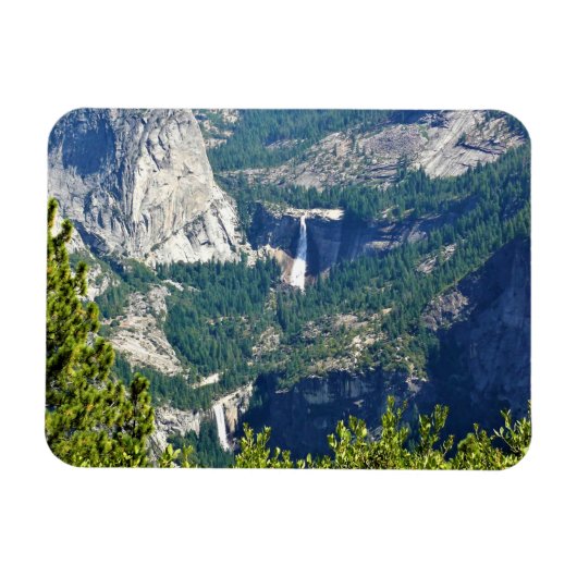 Vernal & Nevada Falls from Glacier Point, CA Magnet (Horizontal)