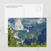 Vernal & Nevada Falls from Glacier Point, CA Postc Postkarte (Vorne/Hinten)
