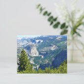 Vernal & Nevada Falls from Glacier Point, CA Postkarte (Stehend Vorderseite)