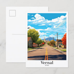 Vernal Utah Kunst, Dichtung und Musik Postkarte