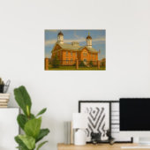 Vernal Utah Temple Painting™ LDS Wall Art Poster (Heimbüro)