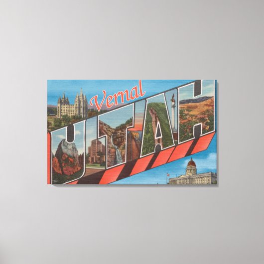 Vernal, UtahLarge Letter ScenesVernal, ABER Leinwanddruck (Vorderseite)