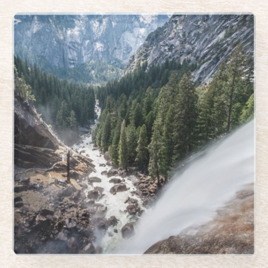 Vernall Fall und Nebel-Spur Glasuntersetzer (Vorderseite)