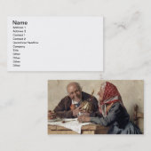 Vernarrte Erinnerungen (Öl auf Leinwand) Visitenkarte (Vorne/Hinten)