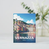 Vernazza, Cinqua Terra Magnet Postkarte (Stehend Vorderseite)