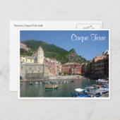 Vernazza cinque Hafen Postkarte (Vorne/Hinten)