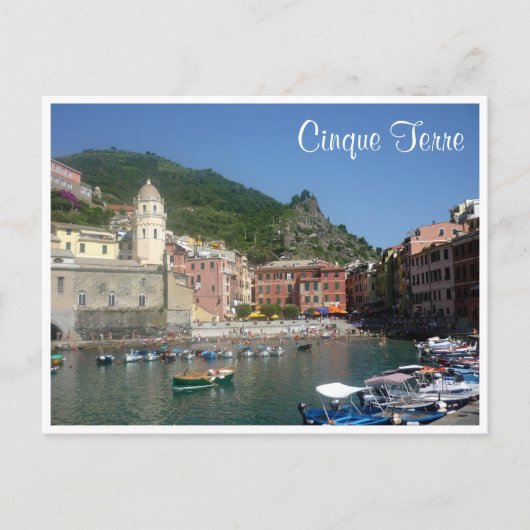 Vernazza cinque Hafen Postkarte (Vorderseite)