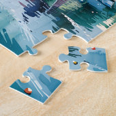 Vernazza Cinque Terre Italy Watercolor Custom Puzzle (Seite)