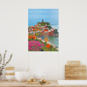 VERNAZZA - Cinque Terre - Panorama - Ligurien - Poster (Küche)