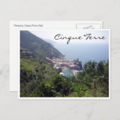 Vernazza entfernt postkarte (Vorne/Hinten)