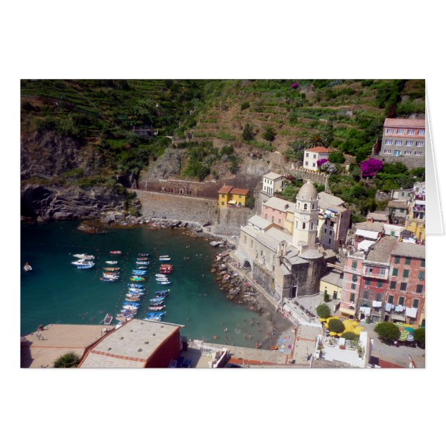 Vernazza Hafen italy (Vorderseite (Horizontal))