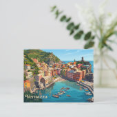 Vernazza Italien Postkarte (Stehend Vorderseite)