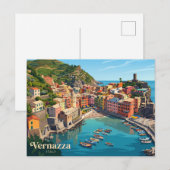Vernazza Italien Postkarte (Vorne/Hinten)