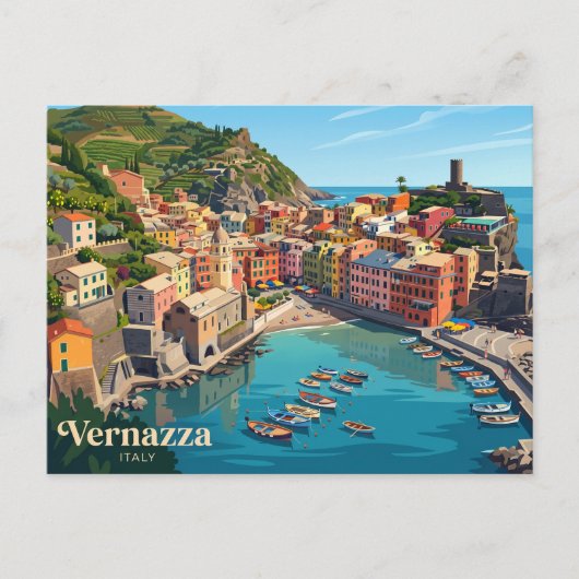 Vernazza Italien Postkarte (Vorderseite)