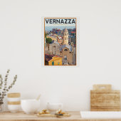 Vernazza - Kirche Santa Margherita d'Antiochia Poster (Küche)