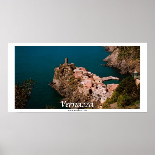 Vernazza Panoramasicht Poster (Vorne)