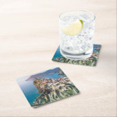 Vernazza Stadt im Cinque Terre Rechteckiger Pappuntersetzer (Vor Ort)