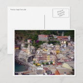 Vernazza Terre Grenze Postkarte (Vorne/Hinten)