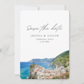 Vernazza Wedding Cinque Terre Save the Date Einladung (Vorderseite)