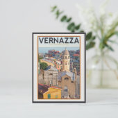 Vernazza (weiß) postkarte (Stehend Vorderseite)