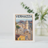 Vernazza (weiß) postkarte (Stehend Vorderseite)