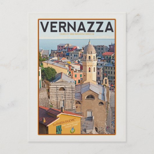 Vernazza (weiß) postkarte (Vorderseite)