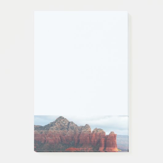 Vernebelter Coffee Pot Rock in Sedona Arizona Post-it Klebezettel (Vorderseite)
