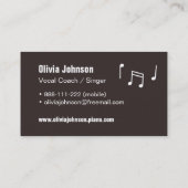 Vernehmbare Visitenkarte (Rückseite)