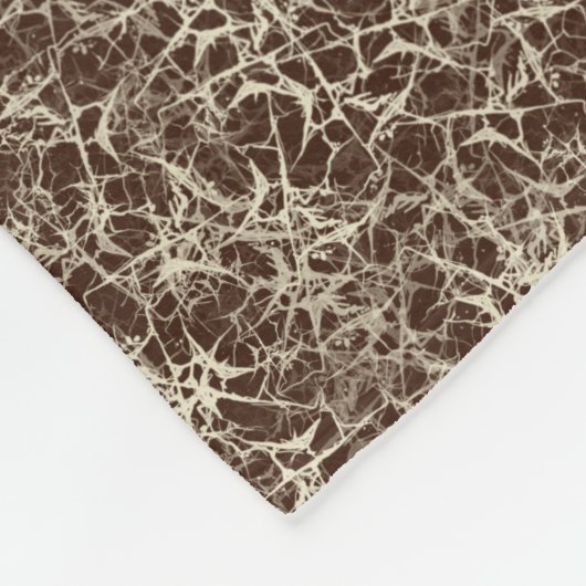 Vernetzende Neuronen auf Rot - nahtloses Muster. Fleecedecke (Ecke)