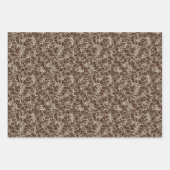 Vernetzende Neuronen auf Rot - nahtloses Muster. Geschenkpapier Set (Vorderseite 2)