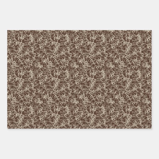 Vernetzende Neuronen auf Rot - nahtloses Muster. Geschenkpapier Set (Vorderseite 2)