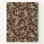 Vernetzende Neuronen auf Rot - nahtloses Muster. Notizblock (Rückseite)