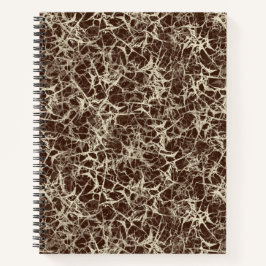 Vernetzende Neuronen auf Rot - nahtloses Muster. Notizblock