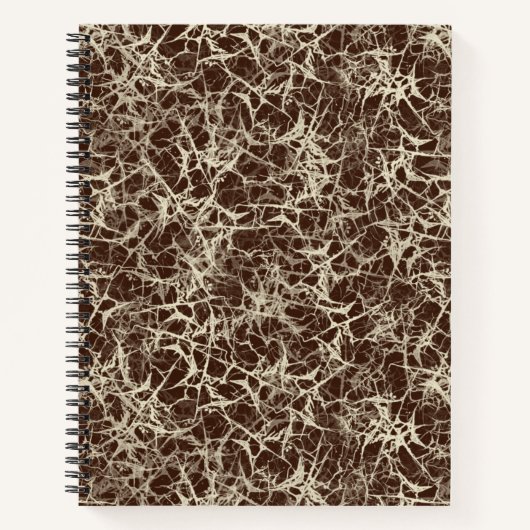 Vernetzende Neuronen auf Rot - nahtloses Muster. Notizblock (Vorderseite)