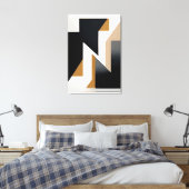 Vernetzte Geometrie Leinwanddruck (Insitu (Schlafzimmer))
