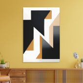 Vernetzte Geometrie Leinwanddruck (Insitu (Wohnzimmer))