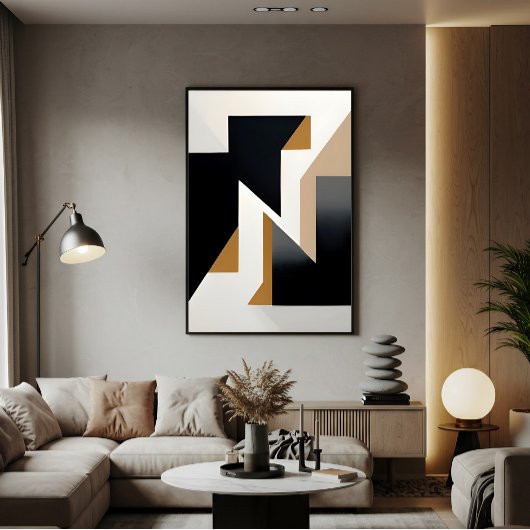 Vernetzte Geometrie Leinwanddruck