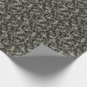 Vernetzte Neuronen auf schwarz - nahtloses Muster. Geschenkpapier (Ecke)