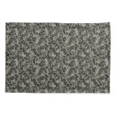 Vernetzte Neuronen auf schwarz - nahtloses Muster. Kissenbezug (Rückseite)