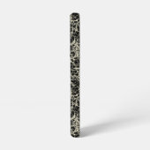 Vernetzte Neuronen auf schwarz - nahtloses Muster. Samsung Galaxy Hülle (Linke Seite)