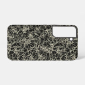 Vernetzte Neuronen auf schwarz - nahtloses Muster. Samsung Galaxy Hülle (Rückseite (Horizontal))