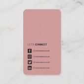 Vernetzung QR-Code einfache soziale Medien staubig Visitenkarte (Rückseite)