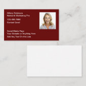 Vernetzung und Berufliches Marketing Visitenkarte (Vorne/Hinten)