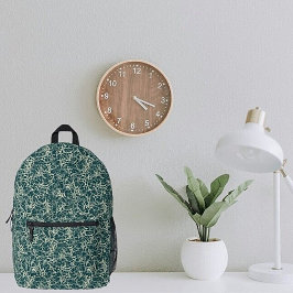 Vernetzung von Neuronen auf Aquamarin - nahtlos. Bedruckter Rucksack