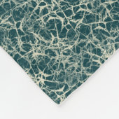 Vernetzung von Neuronen auf Aquamarin - nahtlos. Fleecedecke (Ecke)